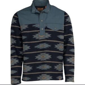 Red Head Ranch Kildeer Turquoise Blue Fleece Pullover Men’s Size Medium Gorpcore
